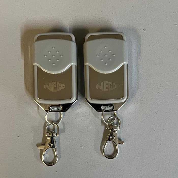 Neco 2 x remote Control for Roller Shutters and Garage Doors 433MHz