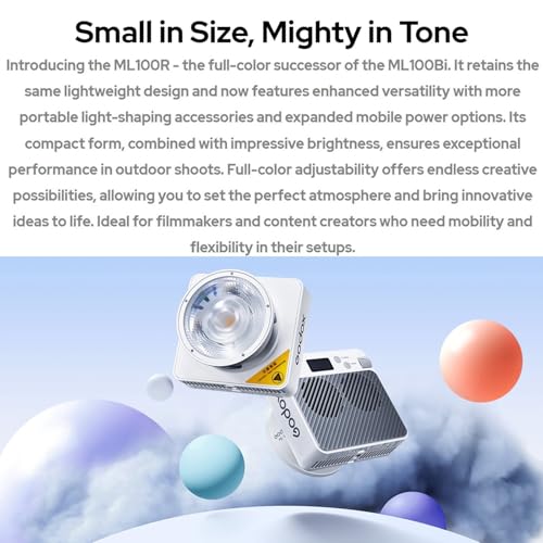 Image of Godox ML100R RGB LED Video Light with Bluetooth Control,1800K-10000K CCT