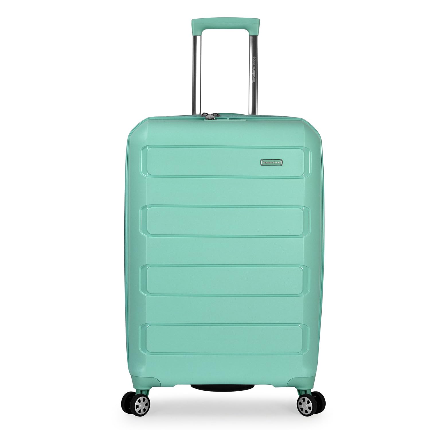 Photo 1 of Traveler's Choice Pagosa Indestructible Hardshell Expandable Spinner Luggage, Mint, Check-in Only Check-in Only Mint