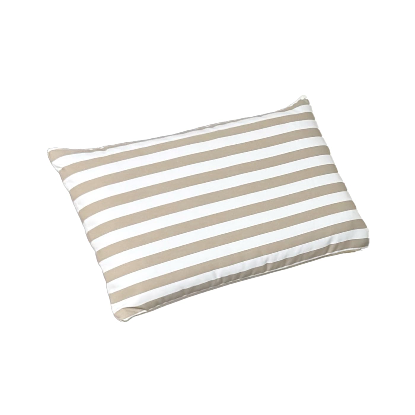 DÉCO Arts Colchoneta Tumbona 190x60x10 cm con Reposacabezas — Cojín Tumbona Desenfundable Repelente al Agua Anti-UV — Tela 270 g/m² Oeko-Tex — Exterior Jardín — A Rayas Beige