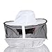 Holulo Beekeeping Jacket with Round Veil Hood,Extra Ventilated Smock for Beginner and Commercial Professionals Beekeepers,Three-Layer Network Beekeeper Jackets for Mens and Womens,White