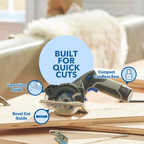 Image of Dremel Blueprint 12V Brushless Compact Circular Saw with Integrated Laser Guide, Lithium-Ion Battery and Charger (CS12V-S1)
