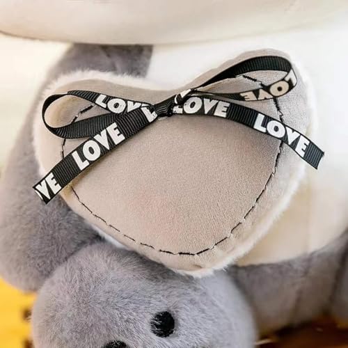 Image of Babique Reccoon Love Buddy Stuffed Plush Animal Soft Toys | Teddy Bear | Ideal for Birthdays & Special Occasions Girls /Boys, Baby Kids - 38 cm (Gray)