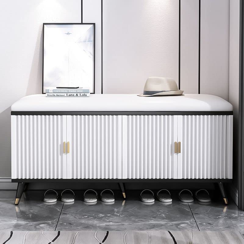 Banc de rangement compact de 30,5 cm de profondeur pour libérer l'espace au sol