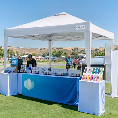 Quictent 10x10 Pop Up Canopy Tent - Instant Setup Gazebo for 1 Person, Portable & Compact,...