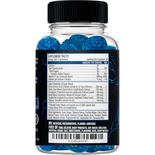 Sapir's Nutrition Testosterone Booster Gummies
