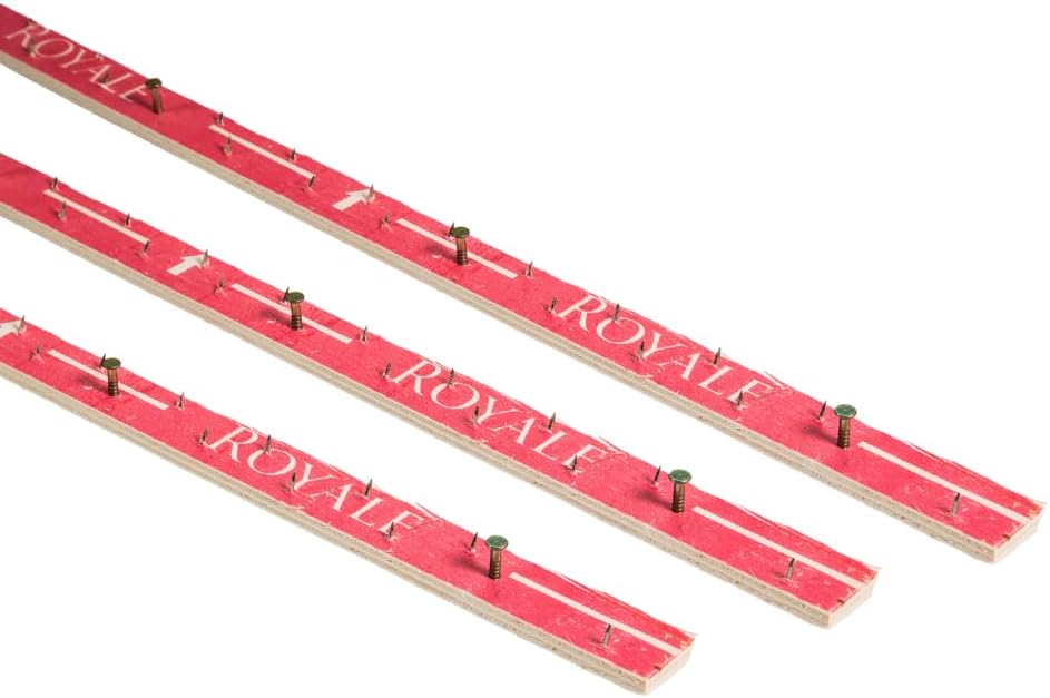 Carpet Gripper Rods Pack, Pre-Nailed Strips with Dual Purpose Nails/Pins for Underlay Flooring - Stairs, Concrete, Wood Floors (60ft / 18metres)