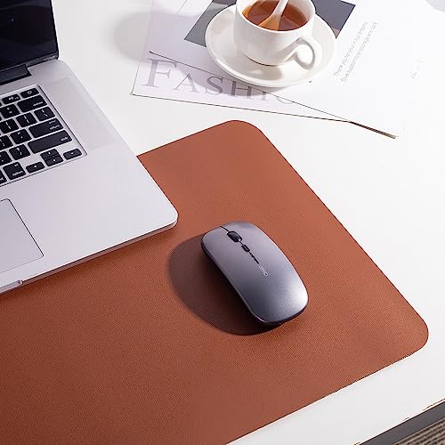 Tapis de souris grand format marron imperméable idéal télétravail