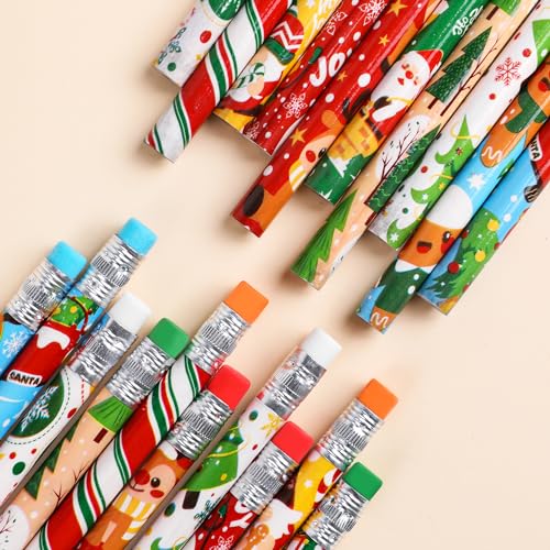 Lápices de Navidad DIYASY para niños, paquete x50 miniatura 5