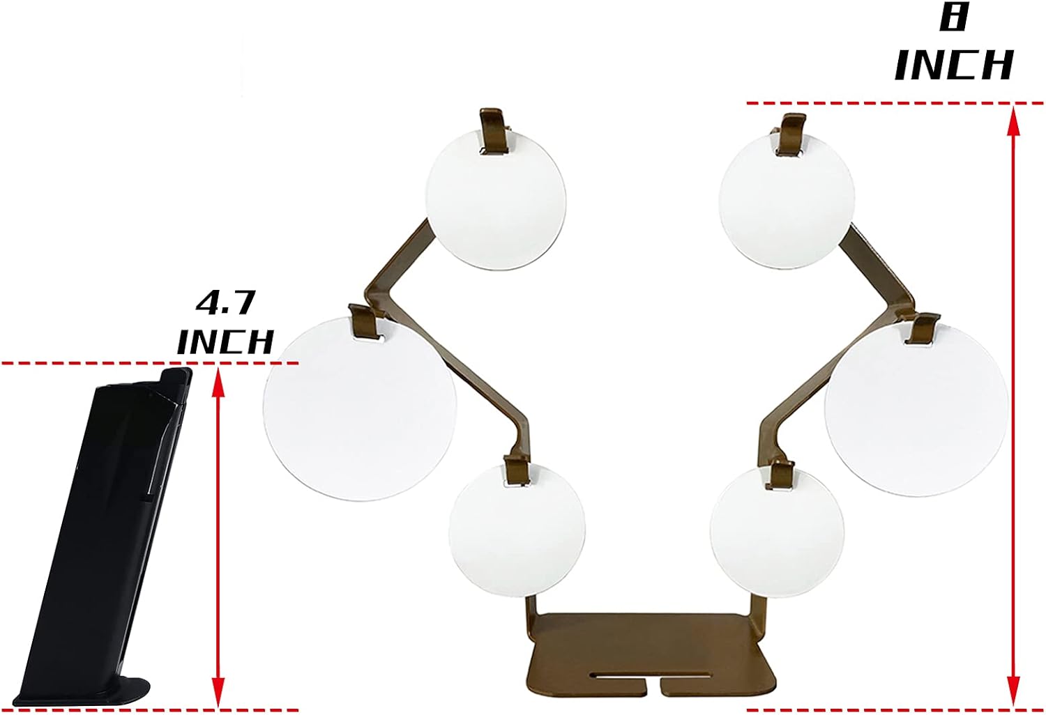 Atflbox Metal Shooting Target Stand with 6 Steel Plates for Pistol Airsoft BB Guns for Outdoor and Indoor (Tree) : Sports & Outdoors