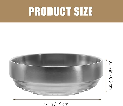 Miniatura 9 de CALLARON Comida coreana Tazón de acero inoxidable Tazones de ramen Tazones de acero inoxidable Tazón coreano Tazones de ensalada de verduras Cuencos