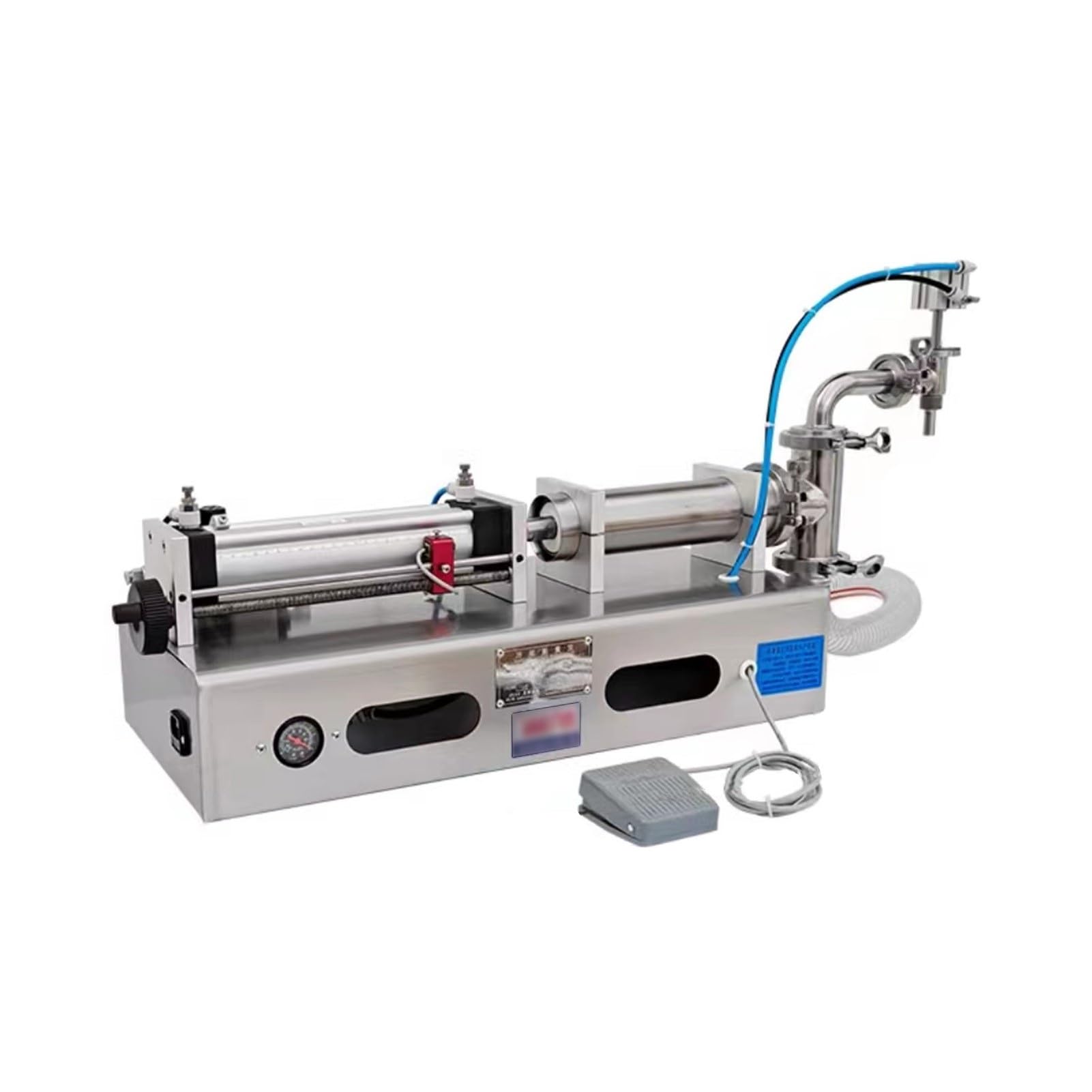 Liquid Filling Machine,Automatic Bottle Filler Horizontal for Liquid,Stainless Steel,Electric Pneumatic,10-30 Bottles/Min,Dispenser for Various Liquids(80-800Ml)