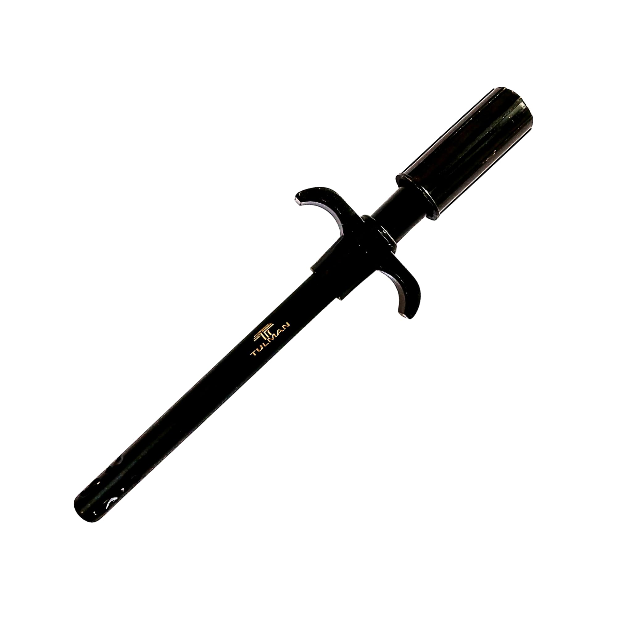 TULMAN 1 Pack Easy Grip Metal Gas Lighter for Kitchen, Long Handle Regular Gas Stove Lighter for Home & Restaurant Use – Black