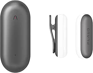 Plaud NotePin AI ボイスレコーダー【通常版】AI文字起こし/要約 ウェアラブルAIツール カプセル型 先端LLM活用 ワンタッチ録音 アプリ連動 112言語対応 発言者識別 編集可能 20時間連続使用 音声インポート Bluetooth接続 スマホ/パソコン対応 専用マグネットピン/クリップ付属 軽量 64GB大容量 録音機 小型 議事録/講義ノート/ボイスメモ/会話記録 グレー