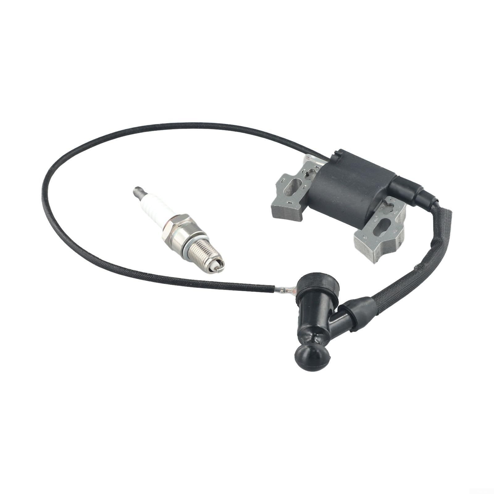ZMdooreasy Ignition Coil and Spark-Plug Kit for Sanli for VICTA V40 OVH350 OVH400 4-Stroke Lawn Mower Engine Parts Replacement