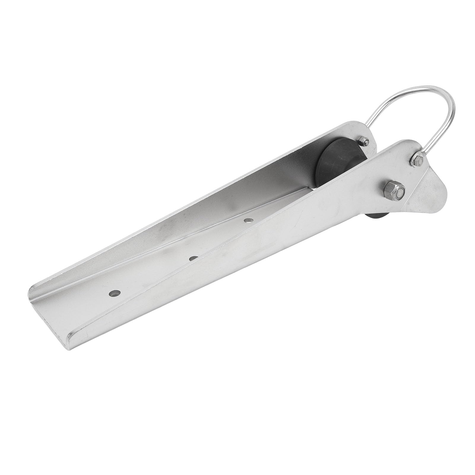 Cryfokt Boat Bow Anchor Roller, 316 Stainless Steel Bow Anchor Bracket with Self Launching and Mounting Holes,Long Durability, Bow Anchor Roller Rubber Lift Roller for Marine Yacht