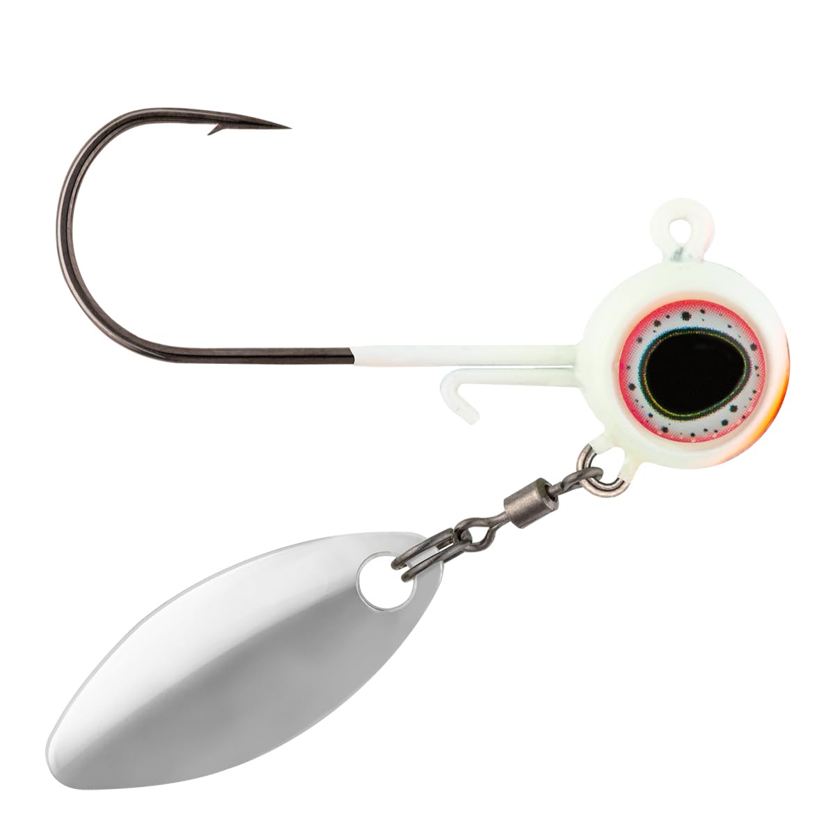 Northland Fishing Tackle Deep-Vee Spin Jig, Versatile Walleye Spinning Jig with Thumper Willow Blade, Multi-Species Lure, Essential Fishing Bait,
