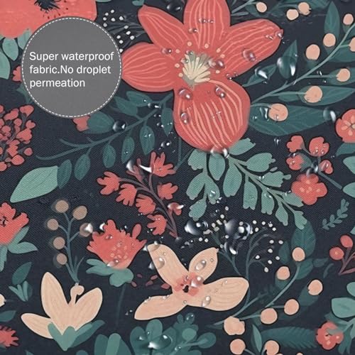 Rideau de douche pour salle de bain imperméable fleur 182x182 cm - 5