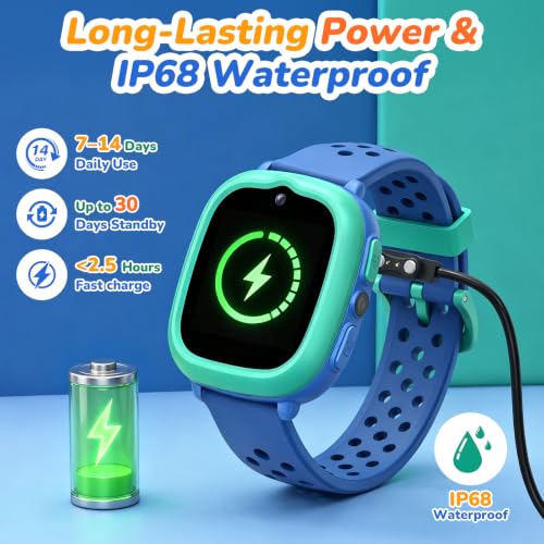 Colorful Kids Smart Watch with 2 bands & bezels - image 7