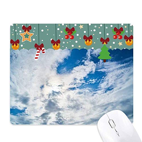 Tapis de souris de jeu nuages blancs contre la fatigue de bureau