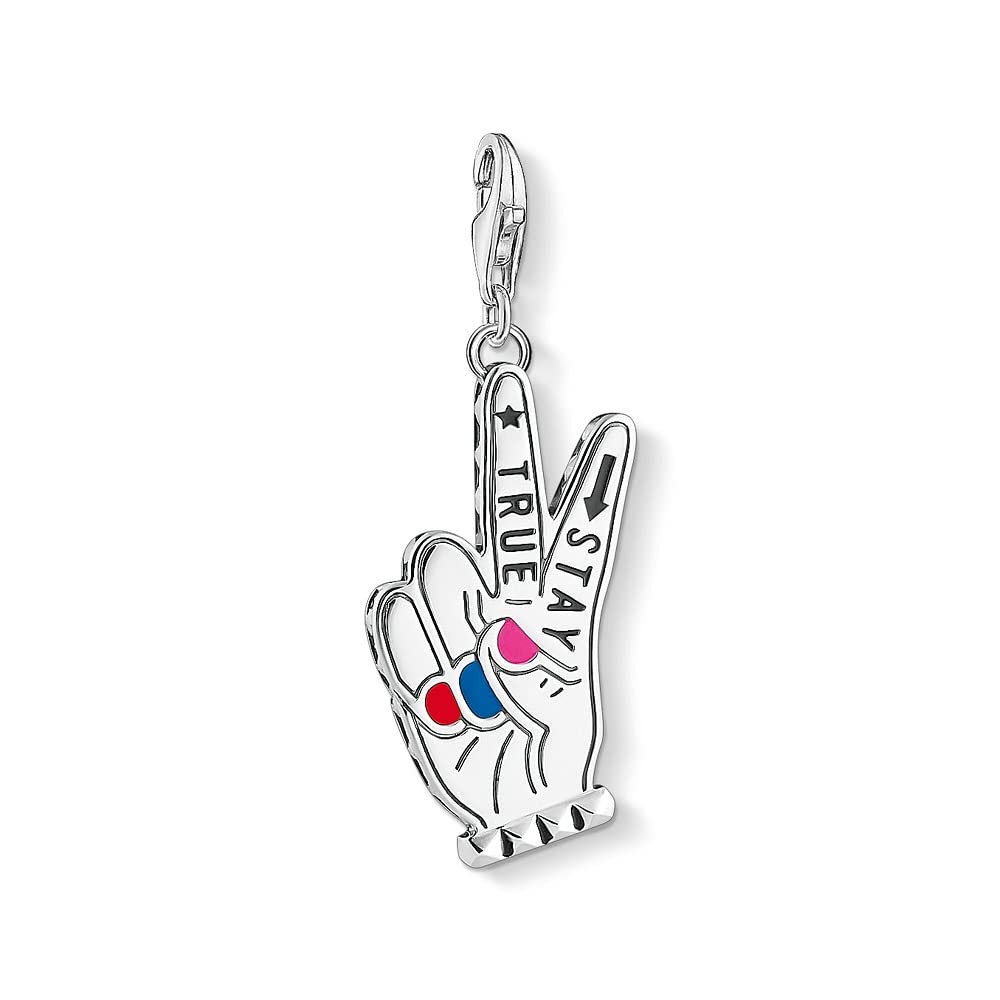 Thomas Sabo ladies-Charm pendant Stay True 925 Sterling silver 1752-007-7