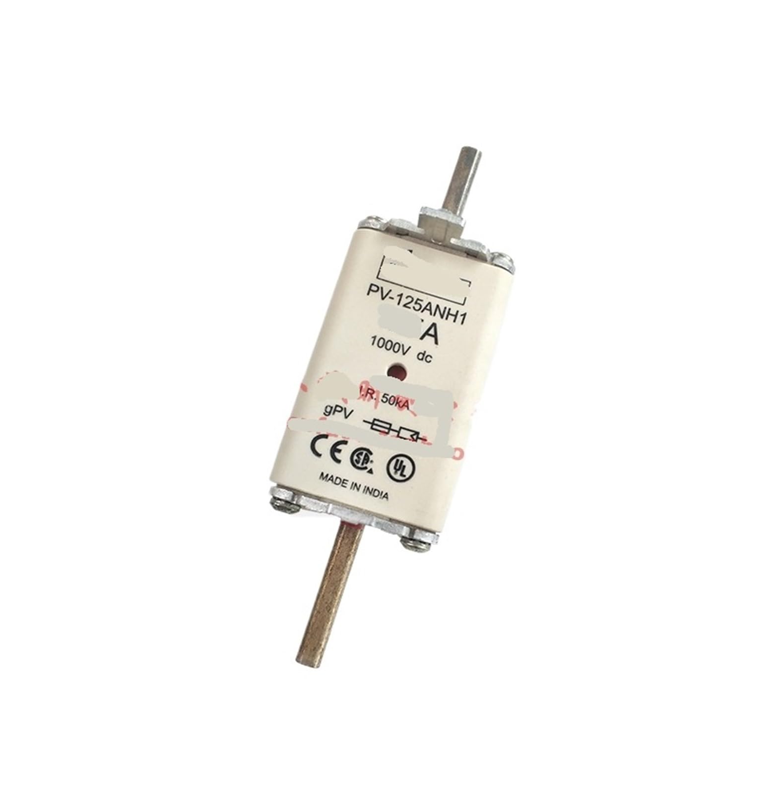 Fusibile fotovoltaico PV-100A-125A-160A-200A NH1 160A1000V | Corrente: 160A; Tensione: 1000V; Caratteristiche: Uso fotovoltaico(PV-100ANH1)