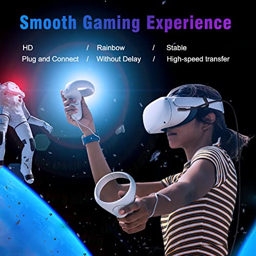 Vr Link Cable For Meta Oculus Quest 2 / Quest Pro, 16Ft (5M) Virtual Reality Headset Cord Access Pc Vr And Steam Vr Games, Usb 3.2 Gen 1 High Speed Data Transfer Brings You Smooth, Hd Vr Experience #TOP5