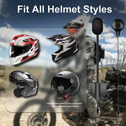 Freedconn Motorcycle Bluetooth Headset Tcom-Sc Bt5.0 Motorcycle Bluetooth Communication Systems 2 Riders 800M Helmet Intercom Share Music With Lcd Screen Fm Handsfree Call Changeable Hard/Soft Mic #TOP7
