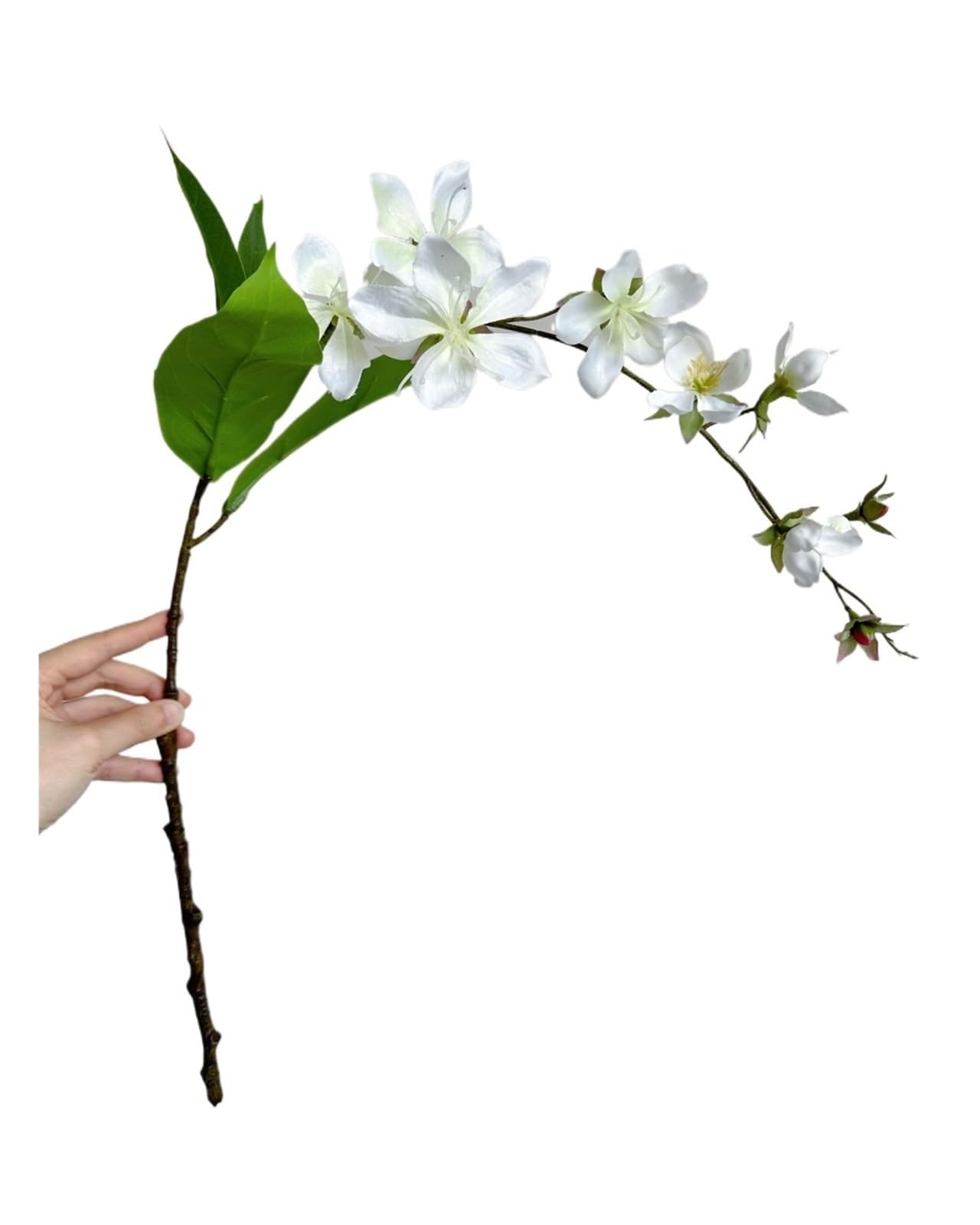 Casetlong 1PC Artificial Flowers White Silk Hanging Decoration For Wedding Decorative Home Balcony(White Jasmine)