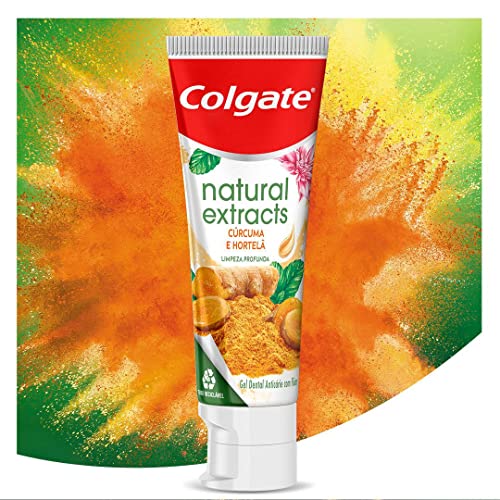 Gel Dental Colgate Natural Extracts Cúrcuma 90g