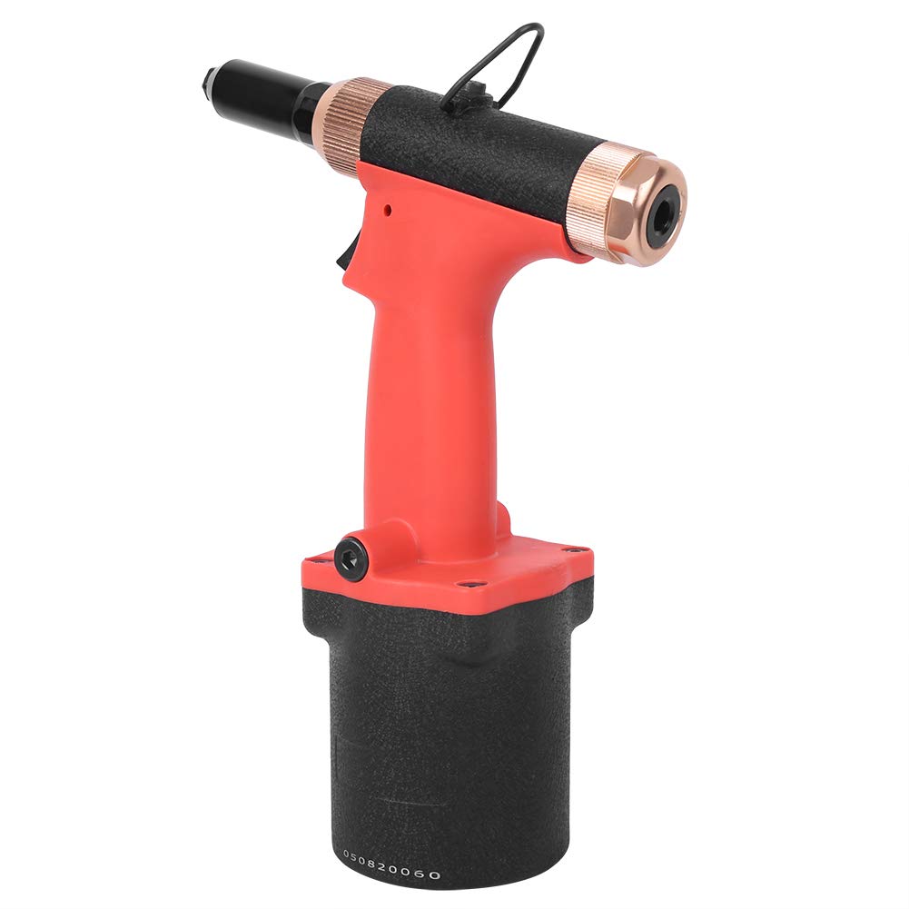 FTVOGUE Nitownica Pneumatyczna Nitownice Pneumatyczne Typ Hydrauliczny Skok 20 Mm Siła 18,0 KN Siła od 5 do 7 Bar Obrotowe Uniwersalne Złącze do Mocowania Podwozia Szafki z Rurami Metalowymi