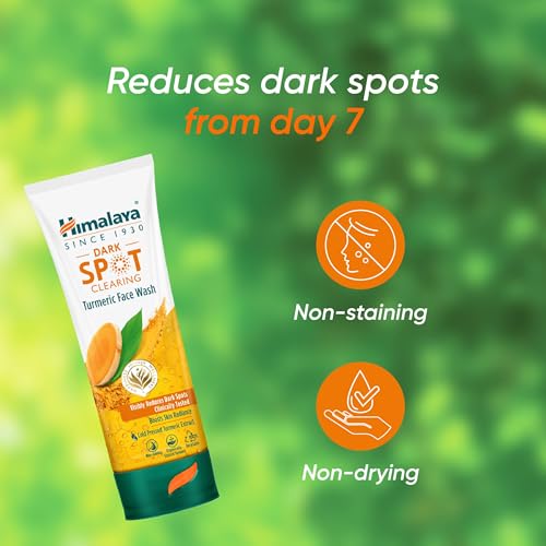 Himalaya Dark Spot Clearing Turmeric Face Wash | Reduce dark spots in 7 days | Organically sourced & Cold-pressed turmeric | 100ml - Image 5
