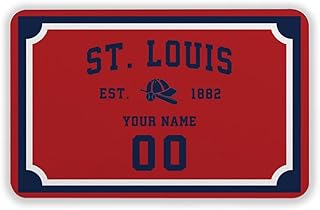 generic St Louis Custom Personalized Doormat,St Louis Home Decorations,St Louis Sport Style Mat,Decorate Your Home and Keep It Clean at The Same Time,Classic Gifts of Sports Fans!