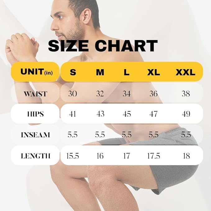 Image of hotfits Men's Casual Cotton All Season Soft Feel Fabric Printed Boxer Shorts,Workout Shorts, Elastic Waist Running Shorts with 2 Side Pockets - Pack of 1
