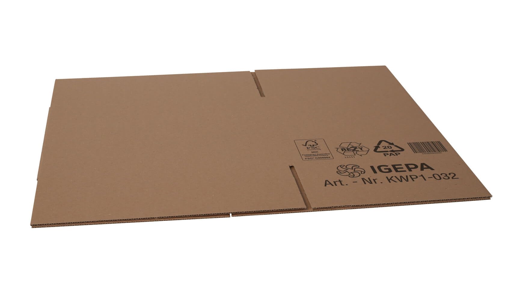 50x Versandkarton Faltkarton Hermes Paket M 356 x 256 x 262 mm Braun