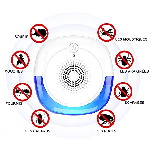 LELYFIT Ultrasone afweermiddel, 4 stuks, elektrisch, insectenafweer, binnen, ongediertebestrijding, muggen, muizen, 100… - Image 3
