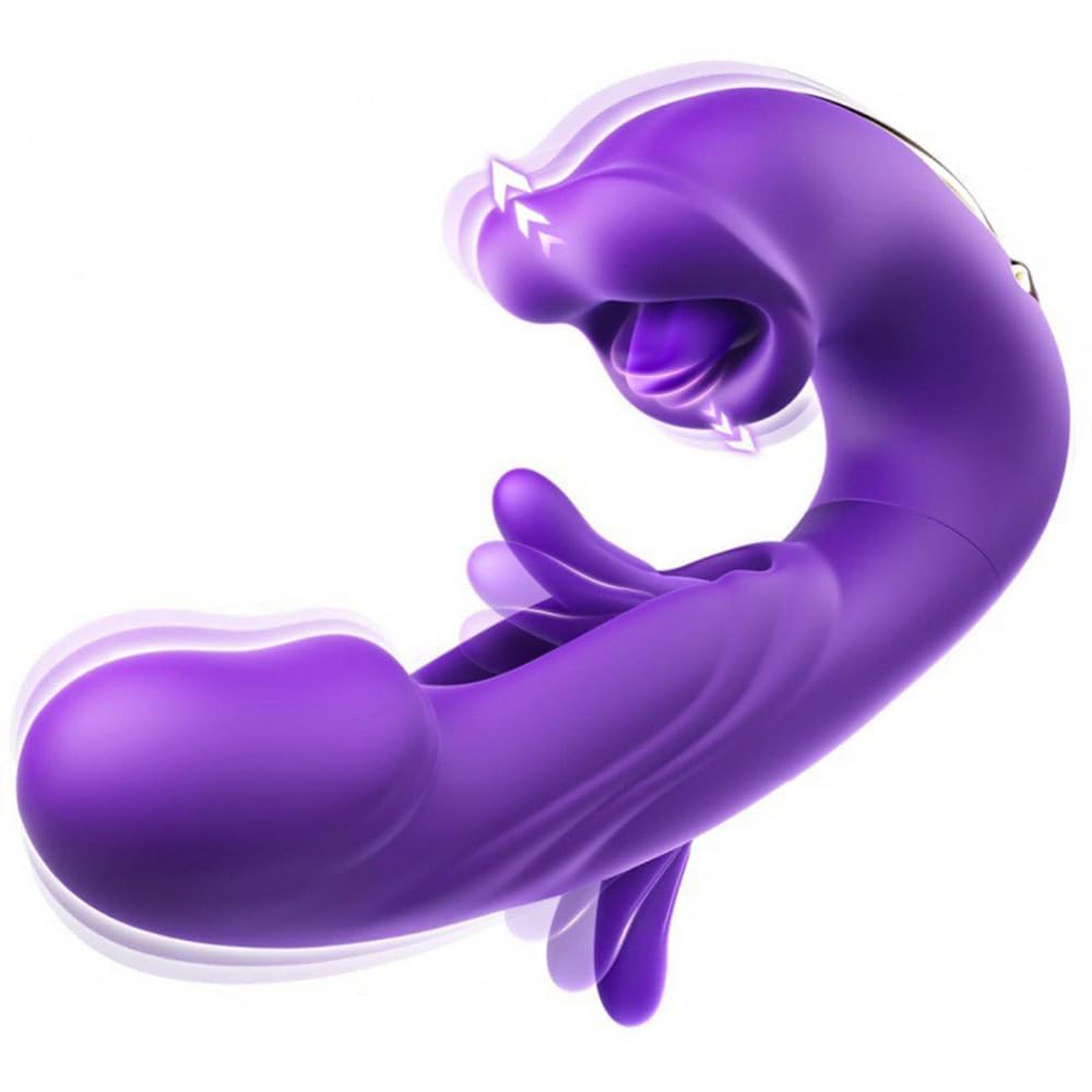 Juguetes Xeso para Mujer 2026 Flor Vibrante Rosa Con Lengua 10x Vibration & 360° Tonge Licking WTr106
