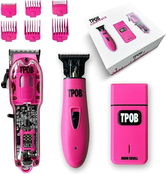Slime 2 Barber Hair Clippers Trimmer Shaver Set for Men with Matte case and X Fade Blade (Pin)