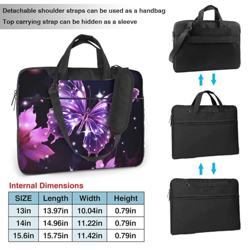 Maletín para portátil con diseño de mariposa miniatura 4