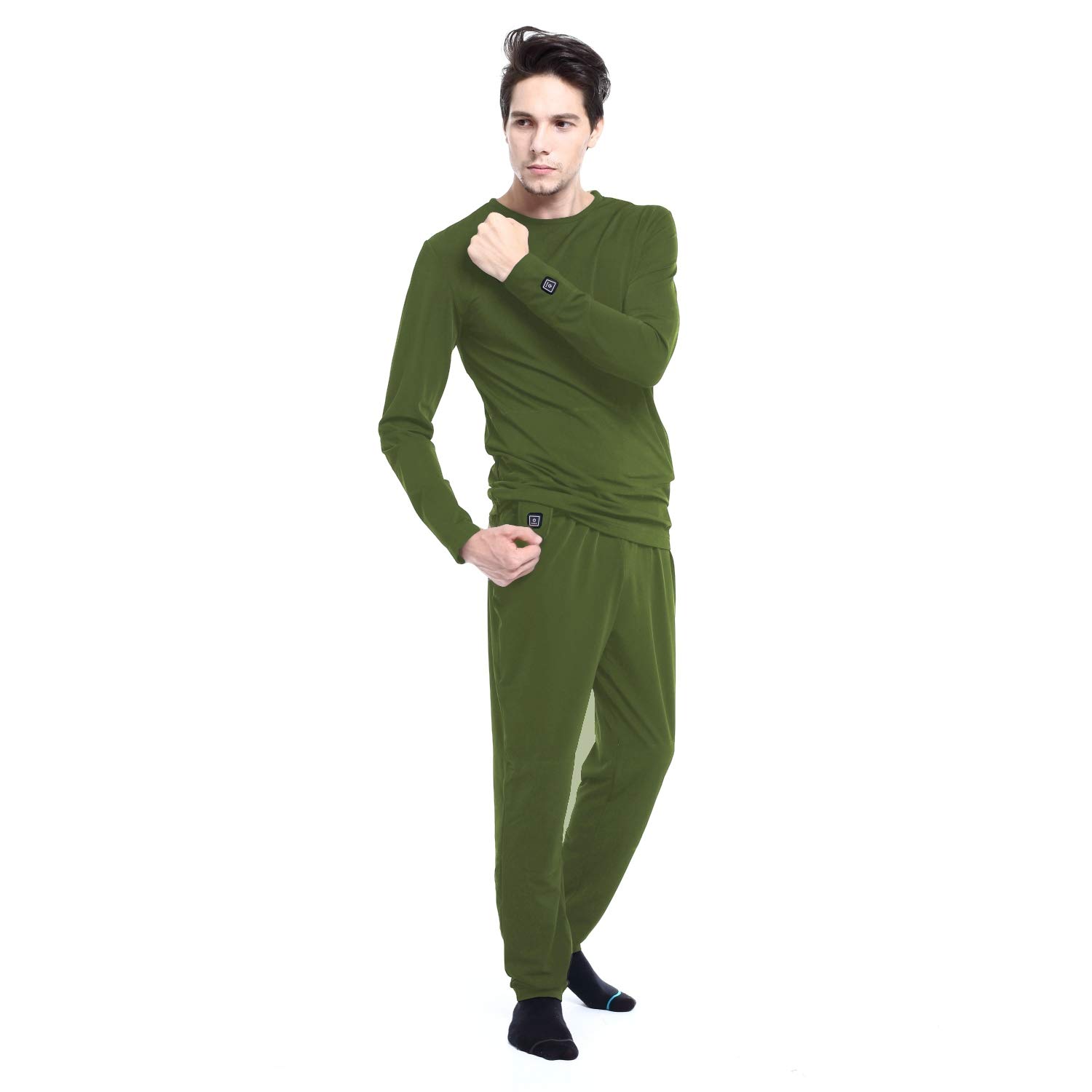 GP1 Pantalones Térmicos con Piernas Largas Batería Calentados, Tamaños S-XL