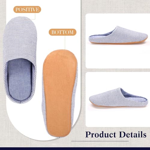 Cozypower 4 Pairs Women's Washable Slippers Cotton Foam Slippers Indoor Outdoor4