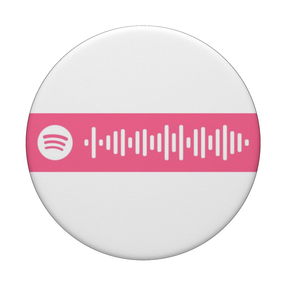 Musical Scan Code Print PopSockets Swappable PopGrip, Black - Image 3