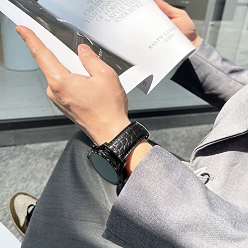 Image of Moran Alligator Leather Quick Release Watch Band 18mm 19mm 20mm 22mm 23mm 24mm Replacement Genuine Crocodile Leather Loop SmartWatch Strap for Men Women