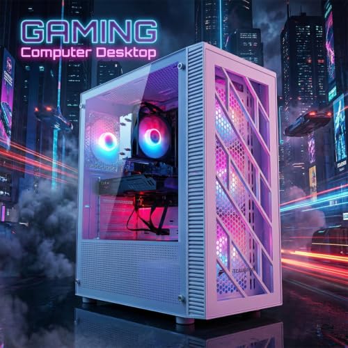 Image of STGAubron Gaming PC Desktop,Core I7,RX 470 8G,16G RAM,512G SSD