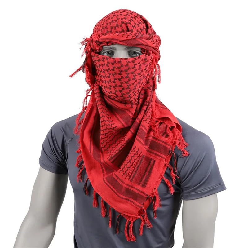 Shemagh Halstuch 100x100cm - Arabischer Wüstenschal Aus Baumwolle Für Outdoor & Alltag