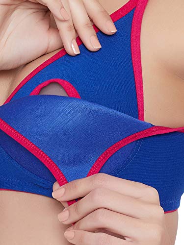Image of Clovia Women's Cotton Non-Padded Non-Wired Feeding Bra