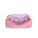 Sherpa Travel Bag for Hair Tools&Attachments–Compatible with Dyson Airwrap,Shark, Travel Storage Bag, Portable Travel case Organizer,multifaction Large Pink Cosmetic Bag with Pockets, Pink, Casual