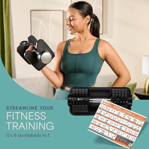 Image of Lifepro Adjustable Dumbbells & Weights for Home Gym, Quick-Adjust