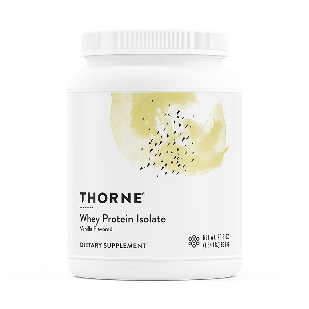 THORNE Whey Protein Isolate - 21 grams of Easy-to-Digest Bioavailable Whey Protein Powder to Support Muscle Mass and Repair (30 Servings (Pack of 1), Vanilla) Vanilla 30 Servings (Pack of 1)