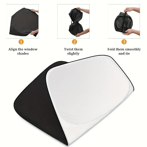 ONEMAJI Pare-Soleil Pare-Brise Voiture pour Volkswagen Scirocco III 2008-2014, Protection Solaire Auto Pare-Soleil Avant Anti UV Rideau Auto Thermique Pare Soleil – vue 6